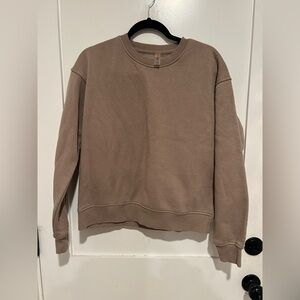 Mono B Beige Crewneck Top size medium